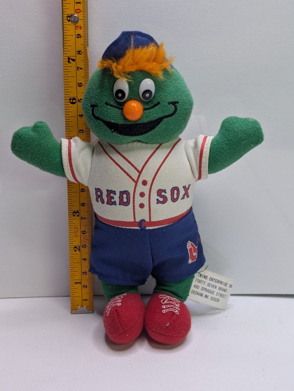 Boston Red Sox Wally Green Monster Mascot Plush 8in Twins Enterprise 47 Brand